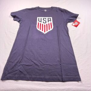 USA Soccer Pulisic 10 T Shirt Size Small Navy Blue Short Sleeve Cotton
